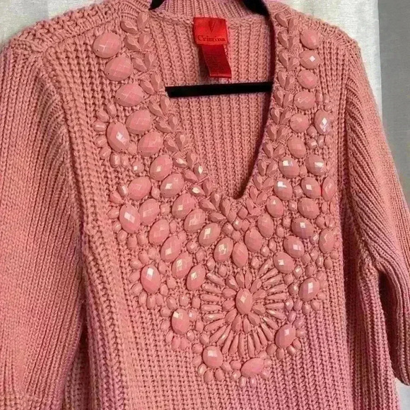 Pink embellished sweater top 💕💕 - Picture 2 of 6
